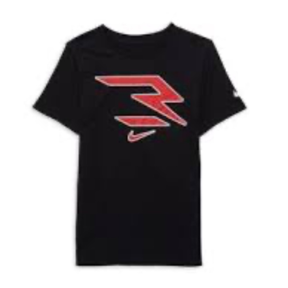 Nike 3Brand by Russell Wilson Boy's Graphic Tee black & red size large